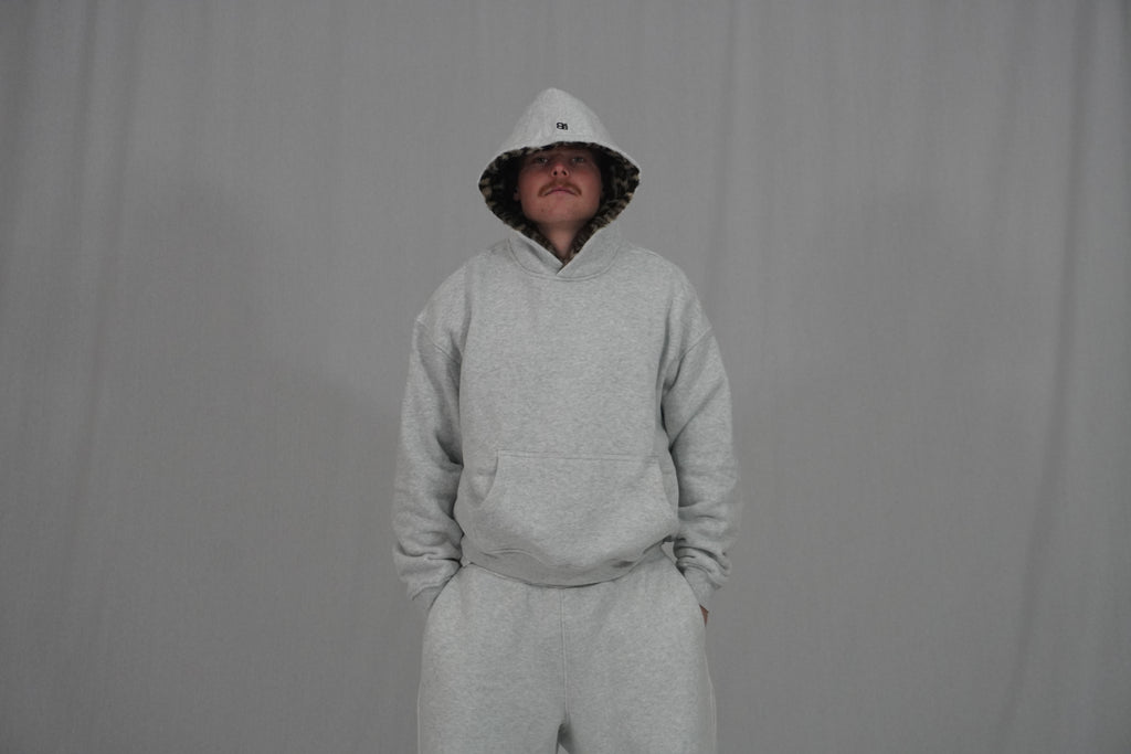 Leopard Hoodie GREY