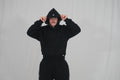 Leopard Hoodie BLACK