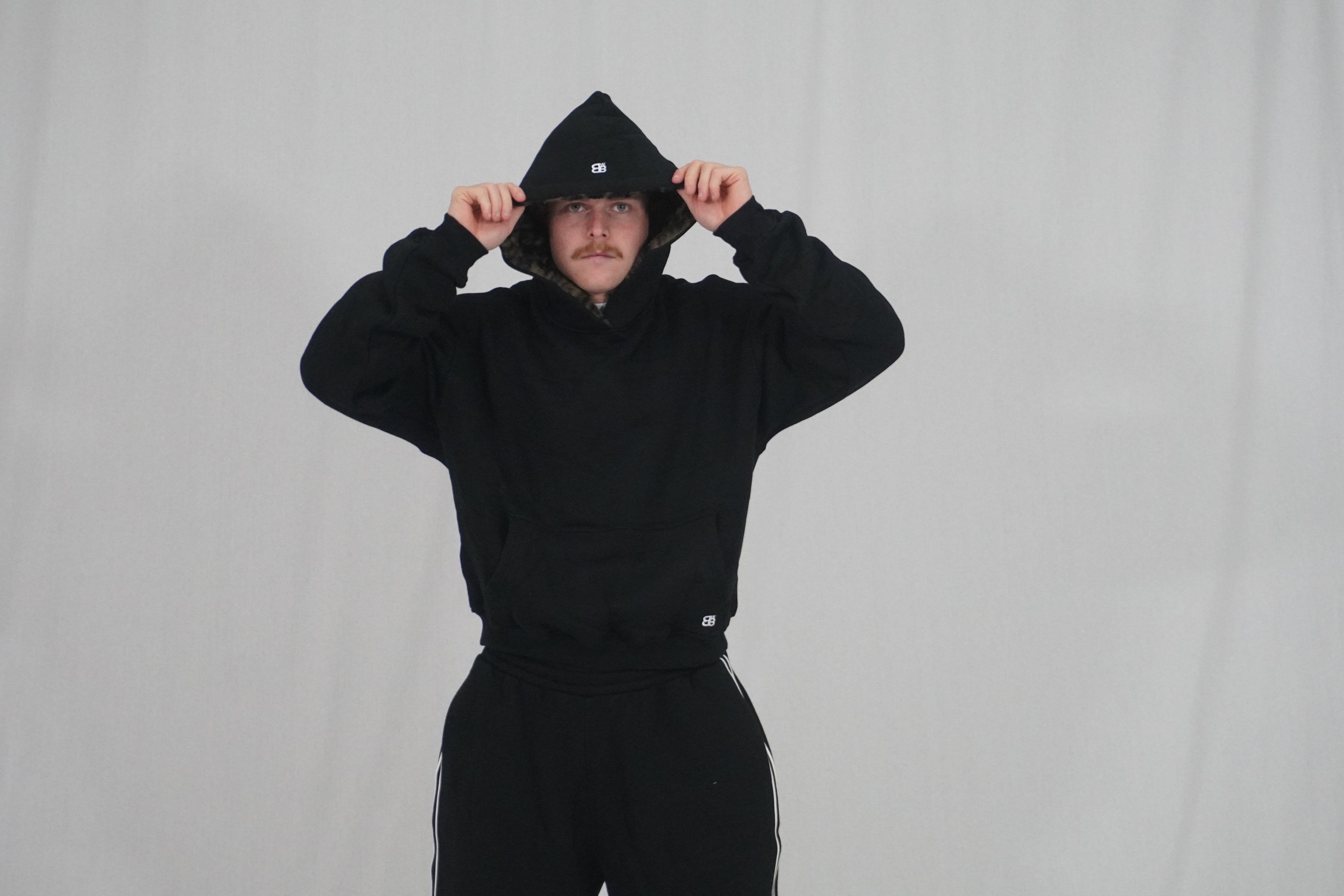 Leopard Hoodie BLACK