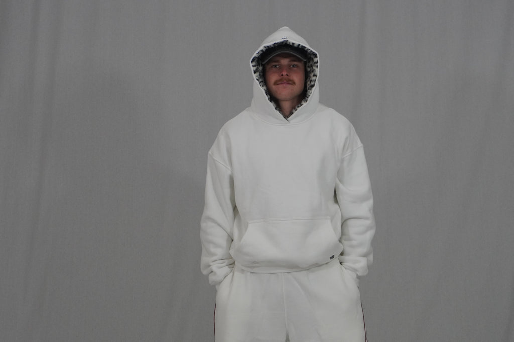 Leopard Hoodie WHITE