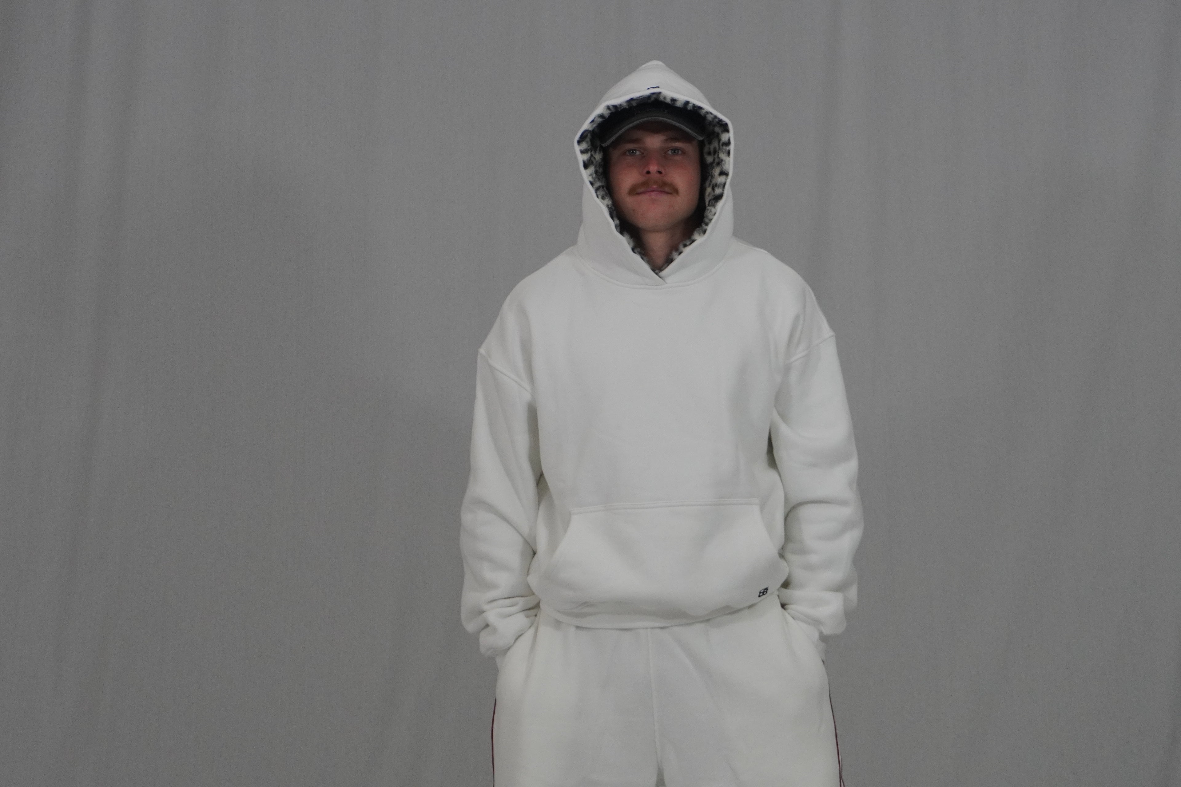 Leopard Hoodie WHITE
